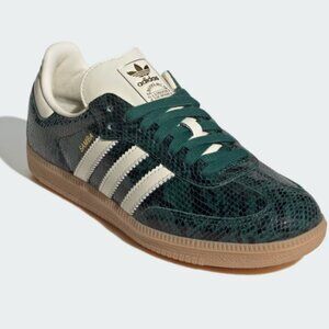 Women’s Adidas Samba OG – Cream White / Collegiate Green – Size 11